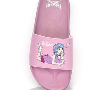 Your Highness Smokin Bout' U Pink Slide Sandals